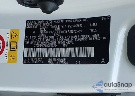 2017 Lexus Rx 450H from USA, damaged, VIN 2T2BGMCA9HC016324